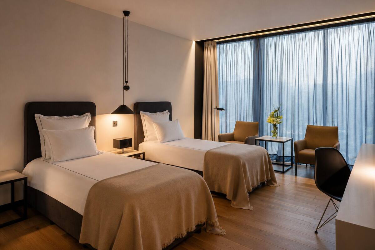 Superior Twin Room | Egyptian cotton sheets, memory foam beds, minibar, in-room safe