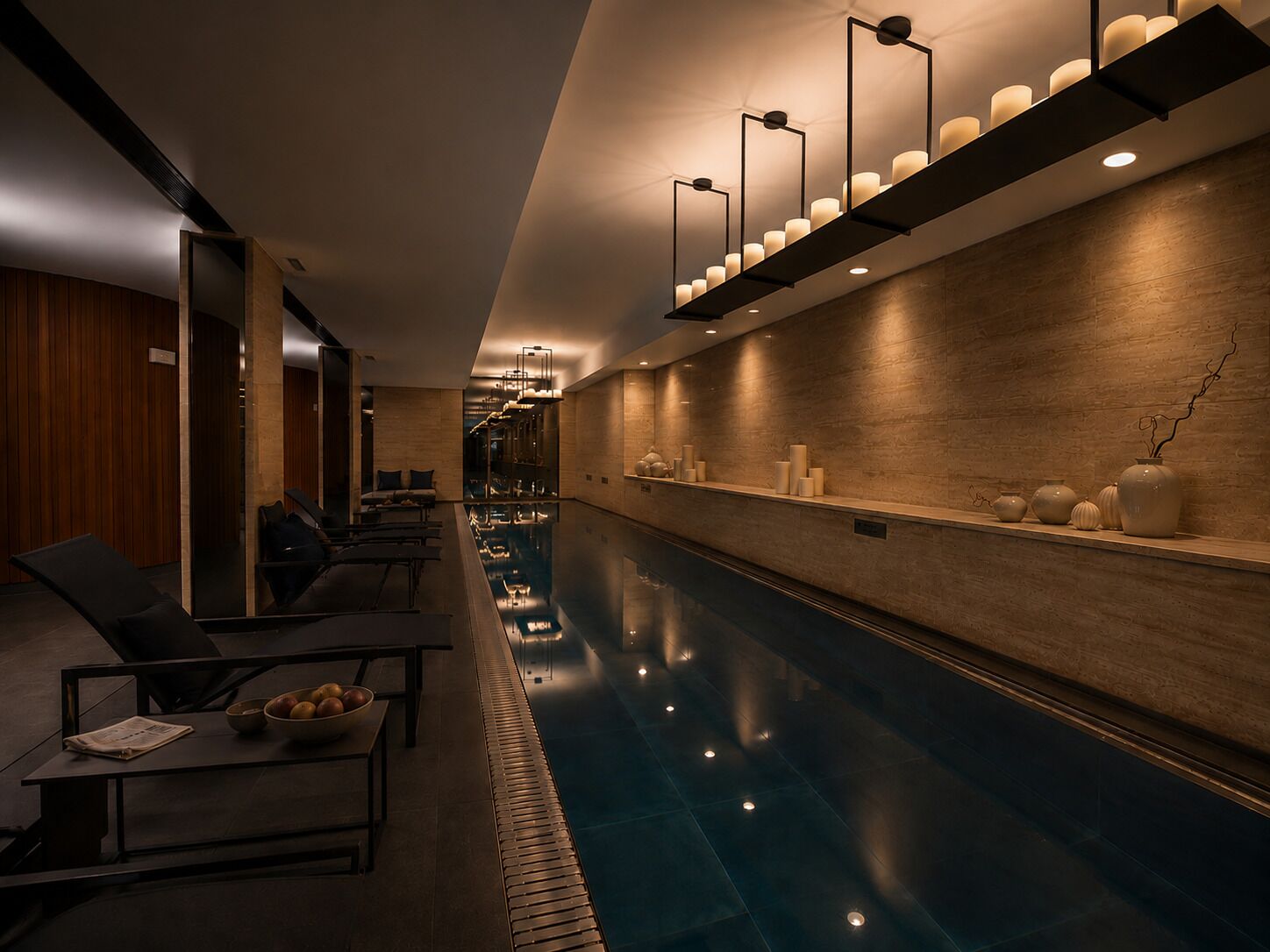 Un sauna, baño turco, masajes