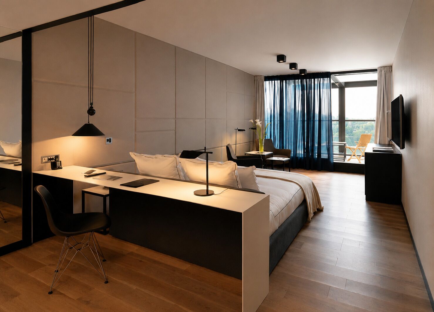 Egyptian cotton sheets, memory foam beds, minibar, in-room safe