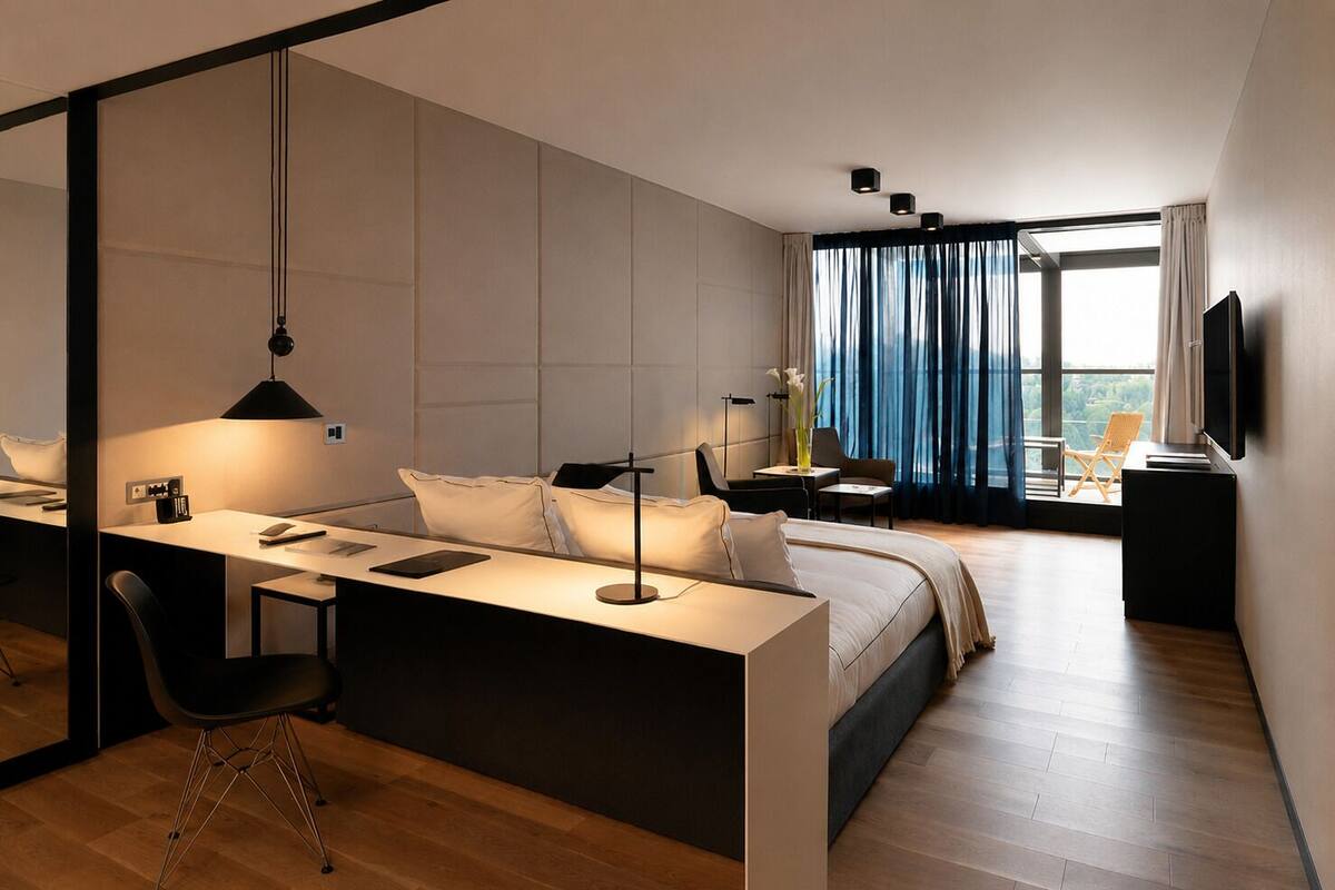 Egyptian cotton sheets, memory foam beds, minibar, in-room safe