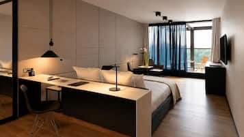 Egyptian cotton sheets, memory foam beds, minibar, in-room safe
