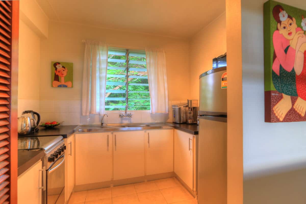 2 bedroom apartment ocean view | private kitchen | fridge, microwave, stovetop, coffee/tea maker
