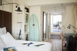 Double Room, Terrace | Hypo-allergenic bedding, down duvets, minibar, in-room safe