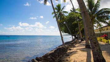 En la playa, buceo, snorkel y kayaks