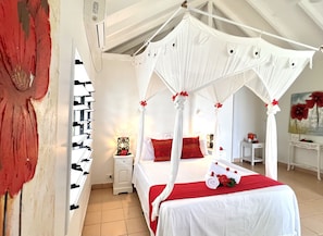 Bungalow Deluxe, en front de plage (Beachfront Bliss Fare) | Décoration personnalisée, lits pliants/supplémentaires, Wi-Fi gratuit