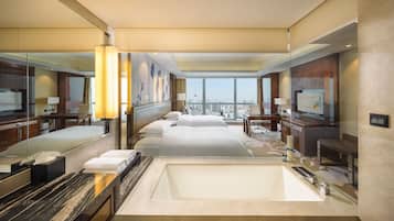 Ropa de cama de alta calidad y minibar