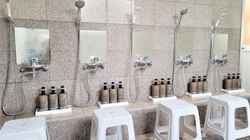 Room, 1 Twin Bed, Non Smoking, Shared Bathroom | Bathroom | Shower, hair dryer, slippers, towels