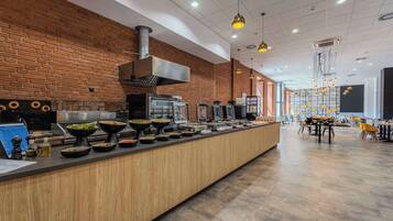 Daily buffet breakfast for a fee