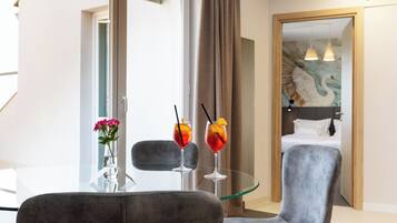 Penthouse, Meerblick | Bettwäsche aus ägyptischer Baumwolle, hochwertige Bettwaren