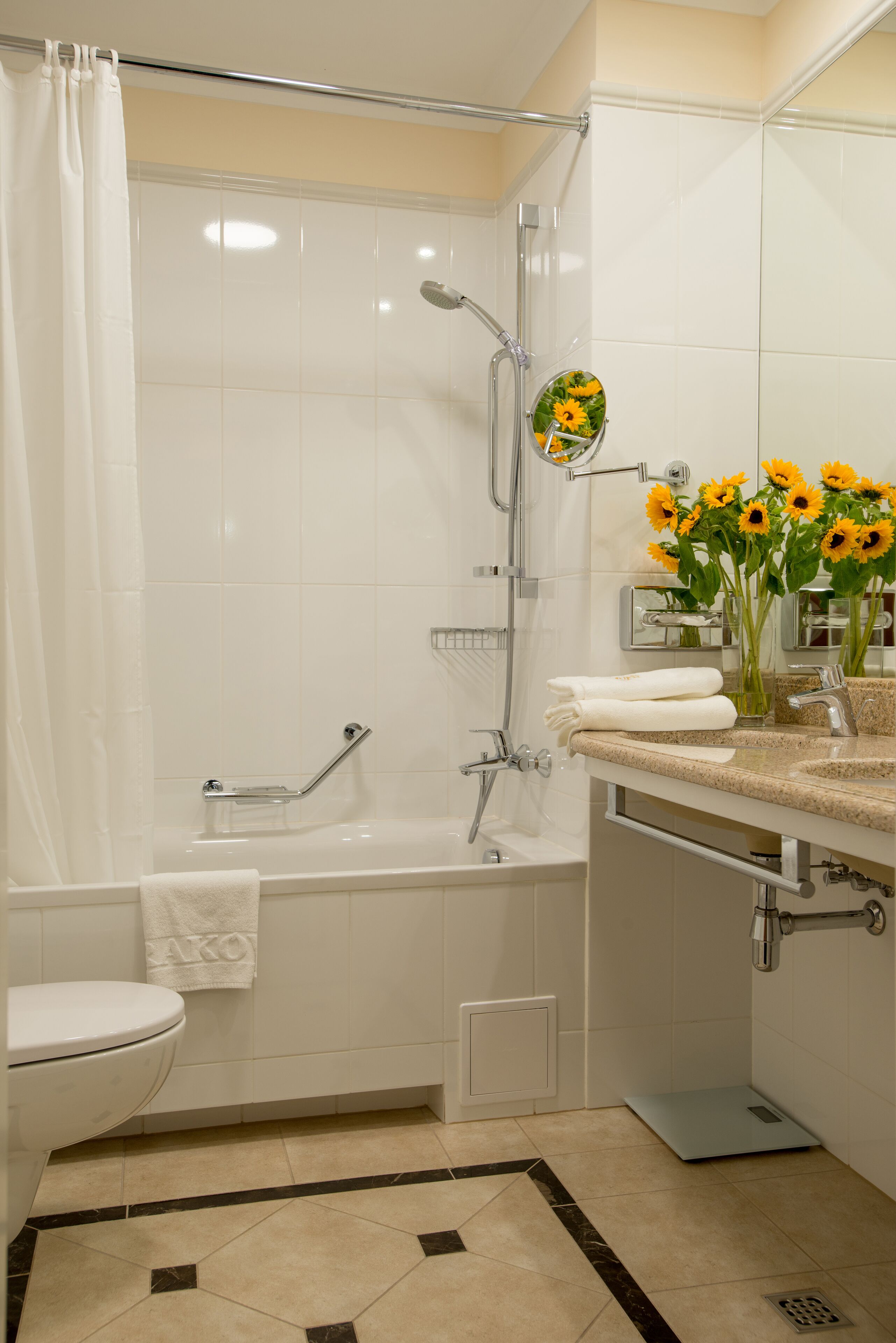 free toiletries, hair dryer, bathrobes, slippers