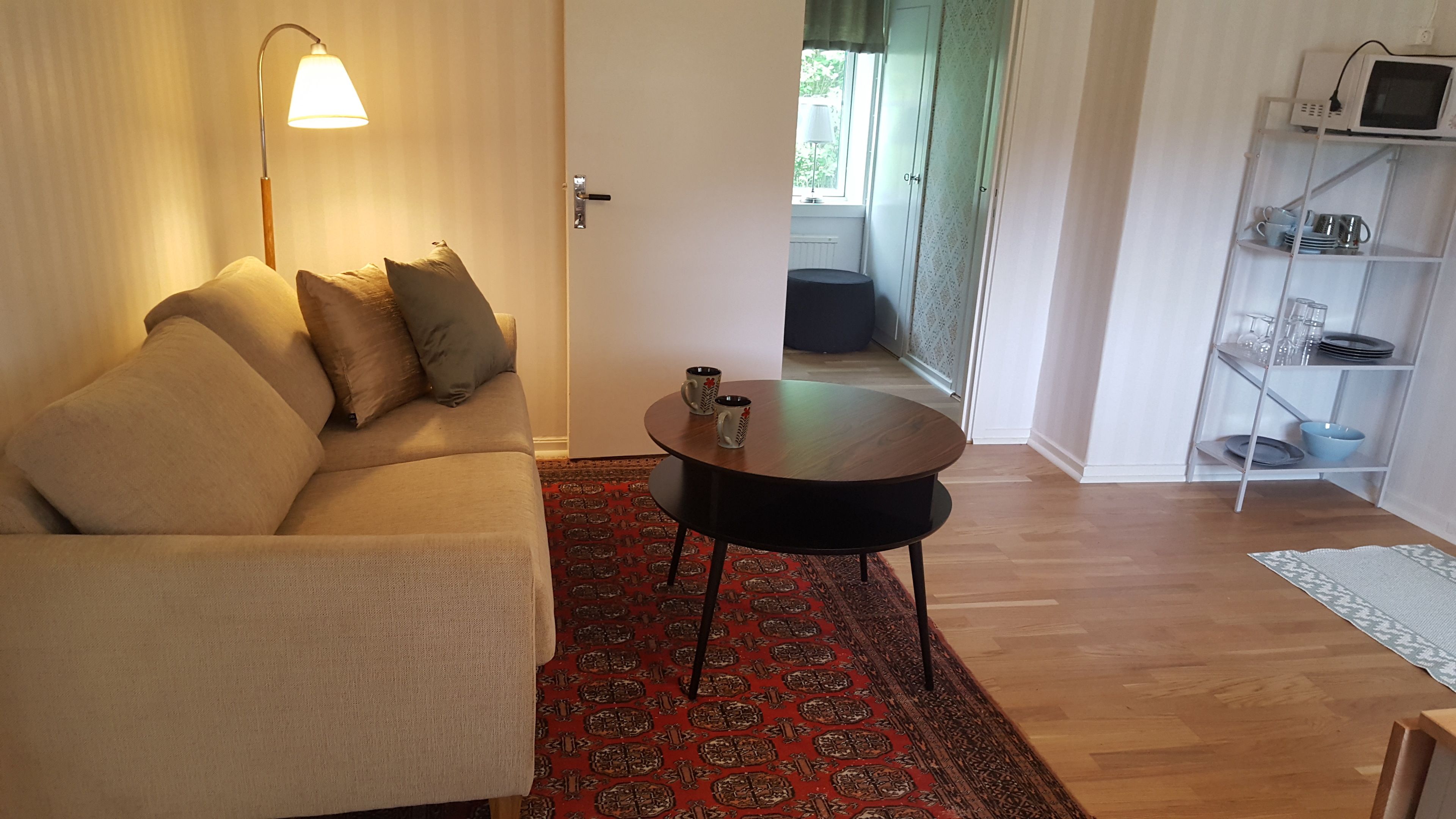 family apartment, 2 bedrooms, garden view, ground floor | living area | tv