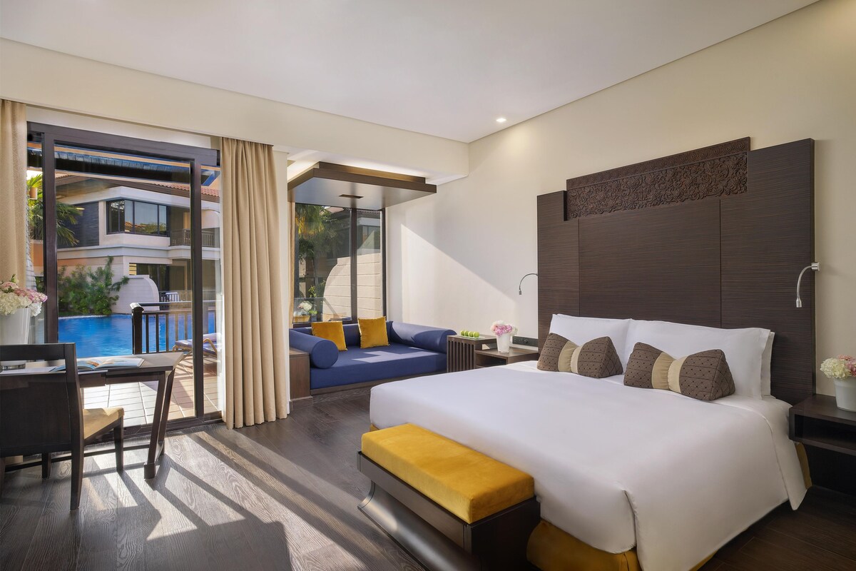 Deluxe Lagoon Access Room | Biancheria in cotone egiziano, biancheria da letto di alta qualità