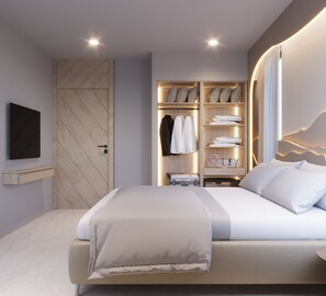 Biancheria da letto di alta qualità, minibar, una cassaforte in camera