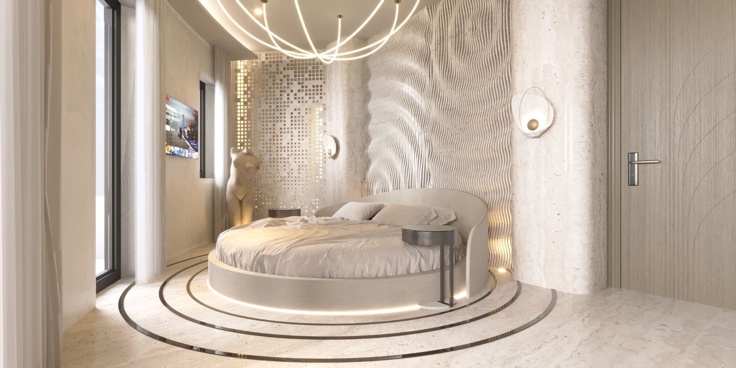 Ropa de cama de alta calidad y minibar 