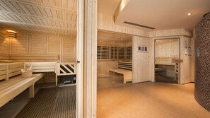 Sauna, body treatments, aromatherapy, hot stone massages, body wraps