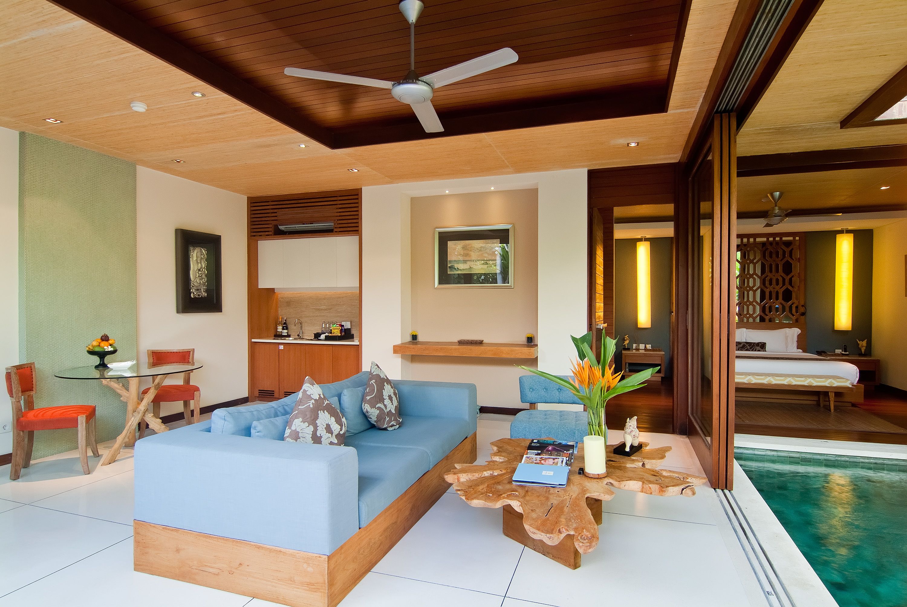 deluxe villa, 2 bedrooms, private pool | 1 bedroom, minibar, in-room safe, individually furnished