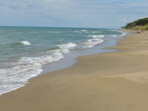 Private beach