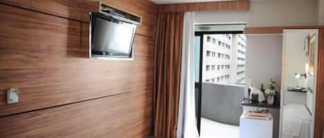 Double Room, Balcony | Minibar, blackout curtains, free WiFi, bed sheets