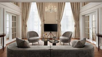 Maisonette, 2 Schlafzimmer (Imperial Suite) | Wohnbereich | Fernseher