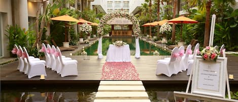 Espace mariage en plein air