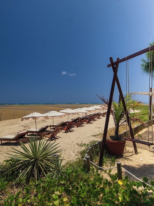 On the beach, beach bar