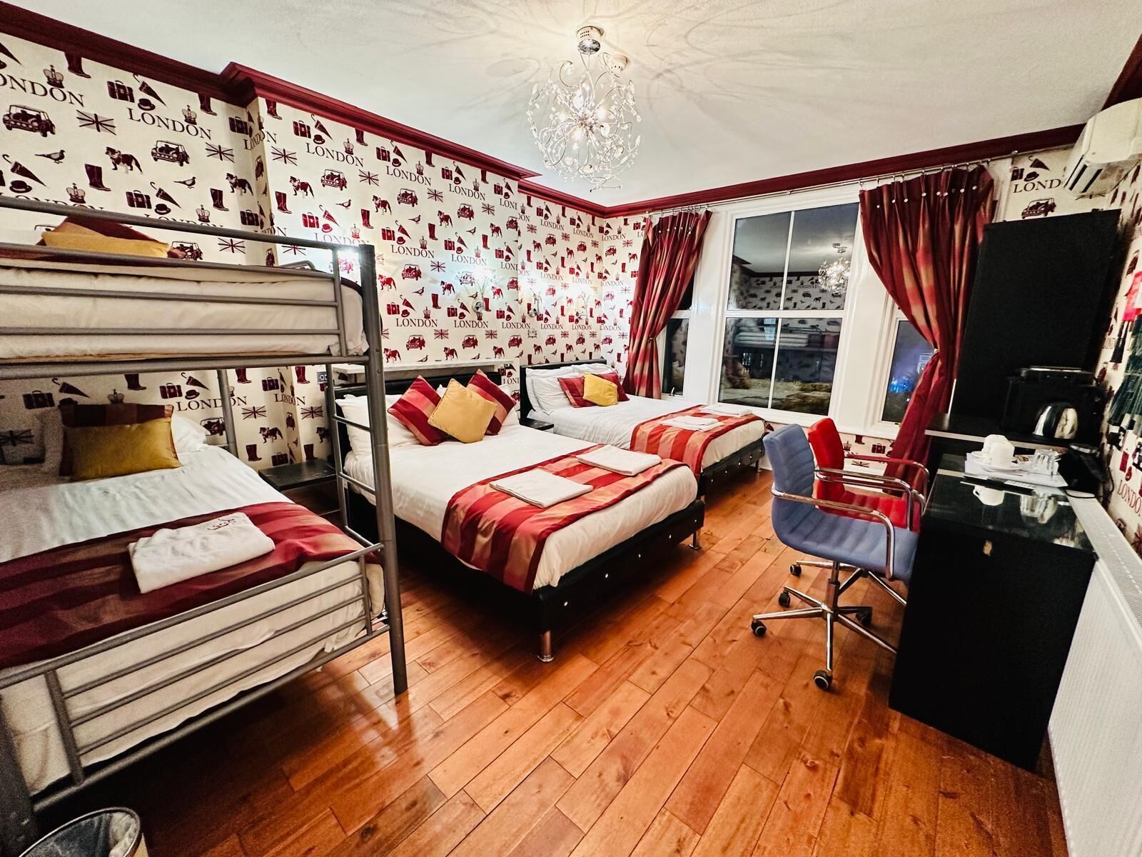 Premium bedding, in-room safe, desk, soundproofing