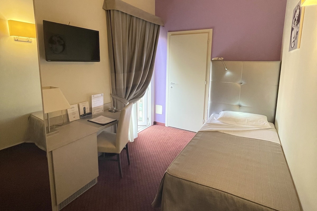 Single Room | 1 bedroom, hypo-allergenic bedding, down comforters, minibar