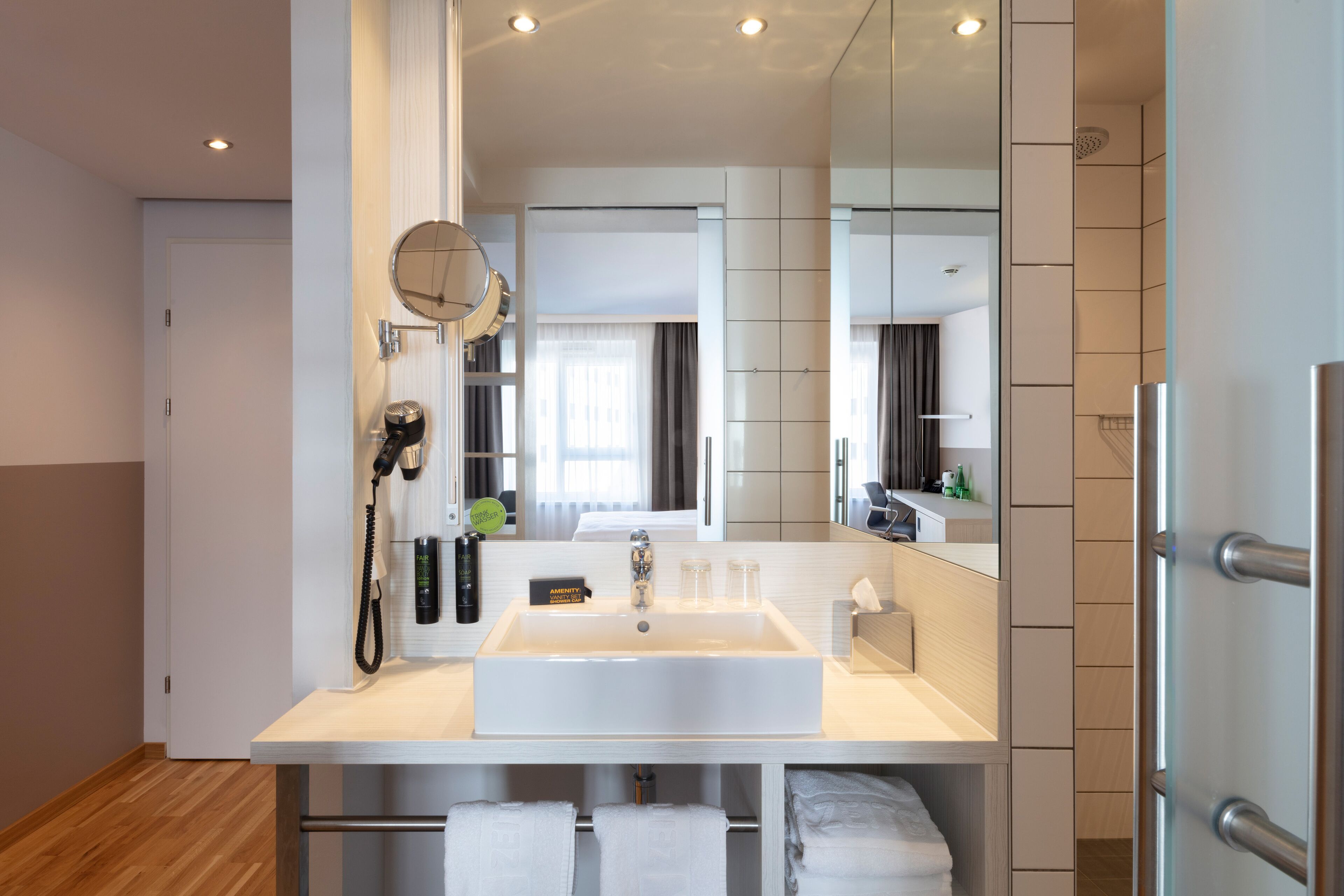 superior double room, garden view | bathroom | eco-friendly toiletries, hair dryer, towels, soap