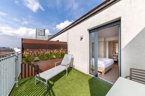 Double Room, Balcony (Prestige) | Terrace/patio - Hotel Zeitgeist Vienna Hauptbahnhof (Vienna)