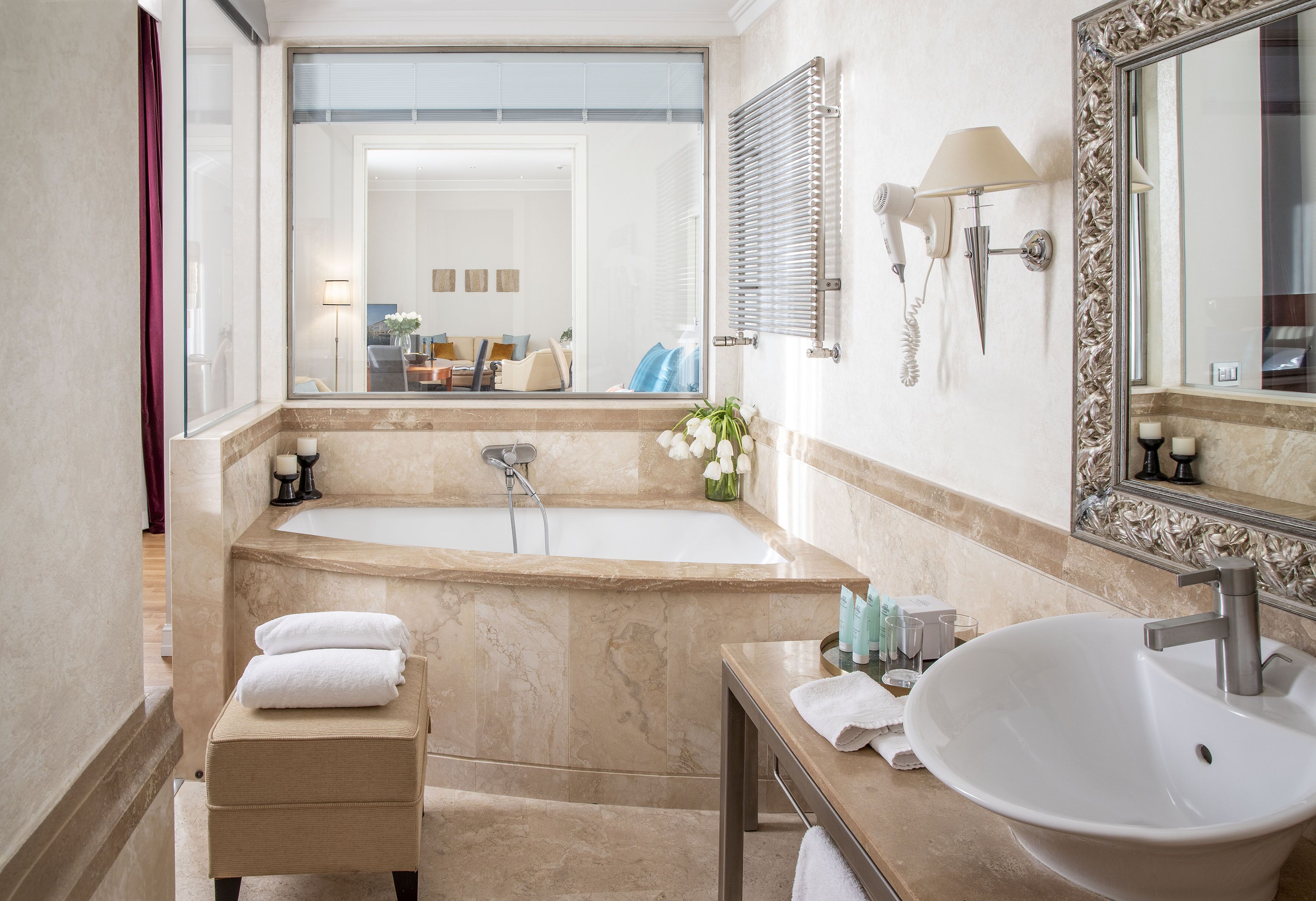 grand suite (spring view) | bathroom | free toiletries, bathrobes, slippers, bidet