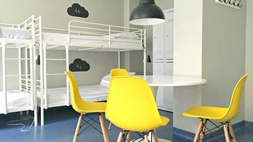 Shared Dormitory (10 Pax) | Premium bedding, minibar, in-room safe, individually decorated