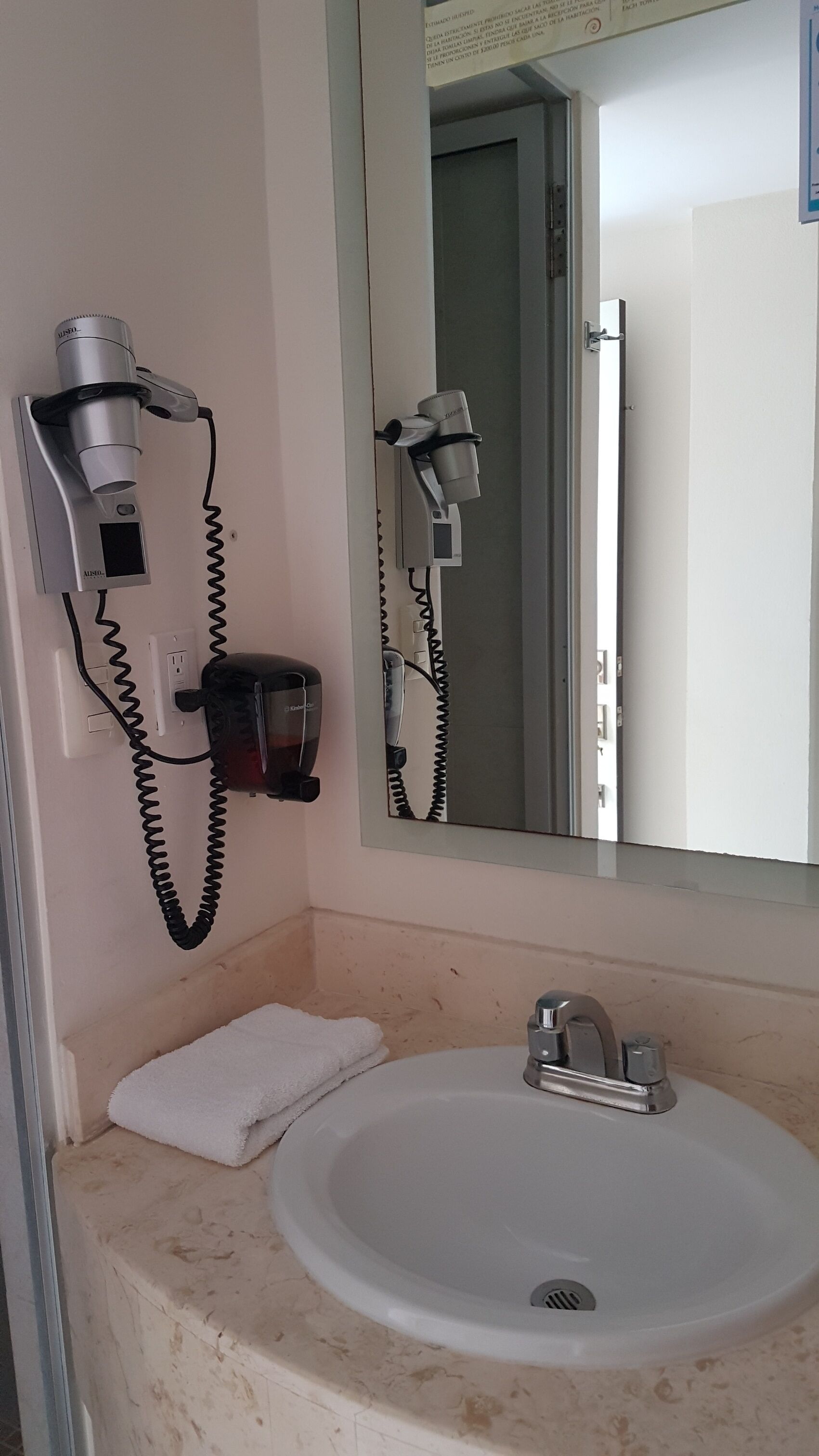 standard room | bathroom | shower, rainfall showerhead, hair dryer, towels