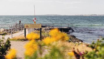 Uitzicht op strand/zee