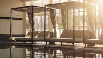 2 indoor pools, open 8:00 AM to 10:00 PM, sun loungers