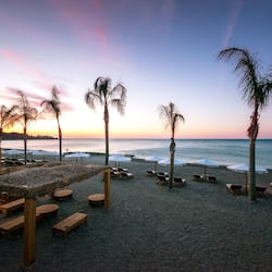 Private beach, sun loungers, beach umbrellas, beach towels