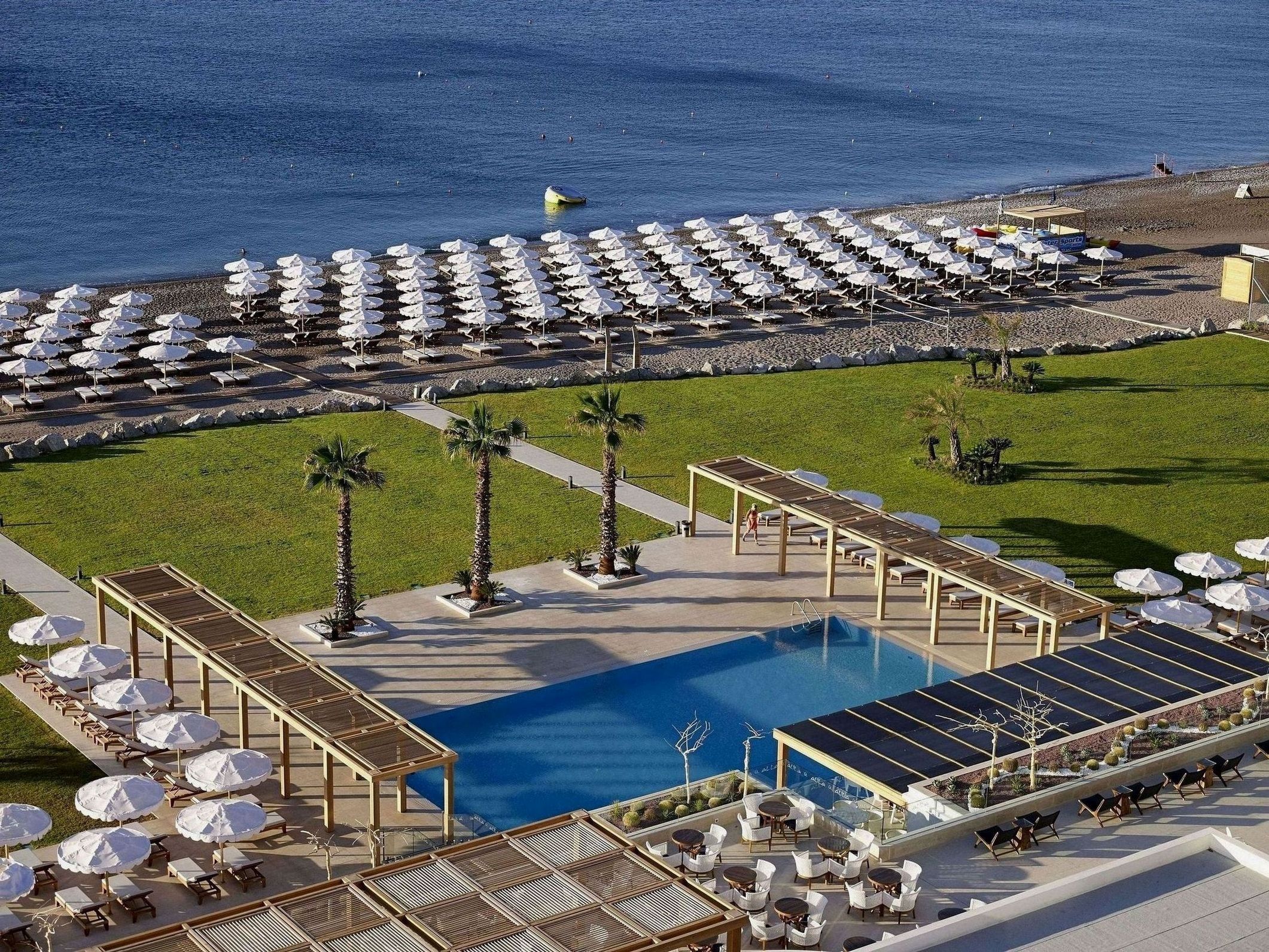 2 outdoor pools, pool umbrellas, sun loungers