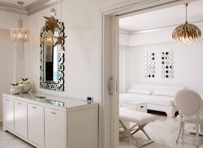 Presidential Suite, Sea View | Minibar, in-room safe, soundproofing, iron/ironing board - Mitsis Selection Alila (Rhodes)