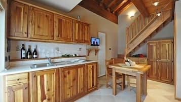 Fridge, dishwasher, coffee/tea maker, electric kettle
