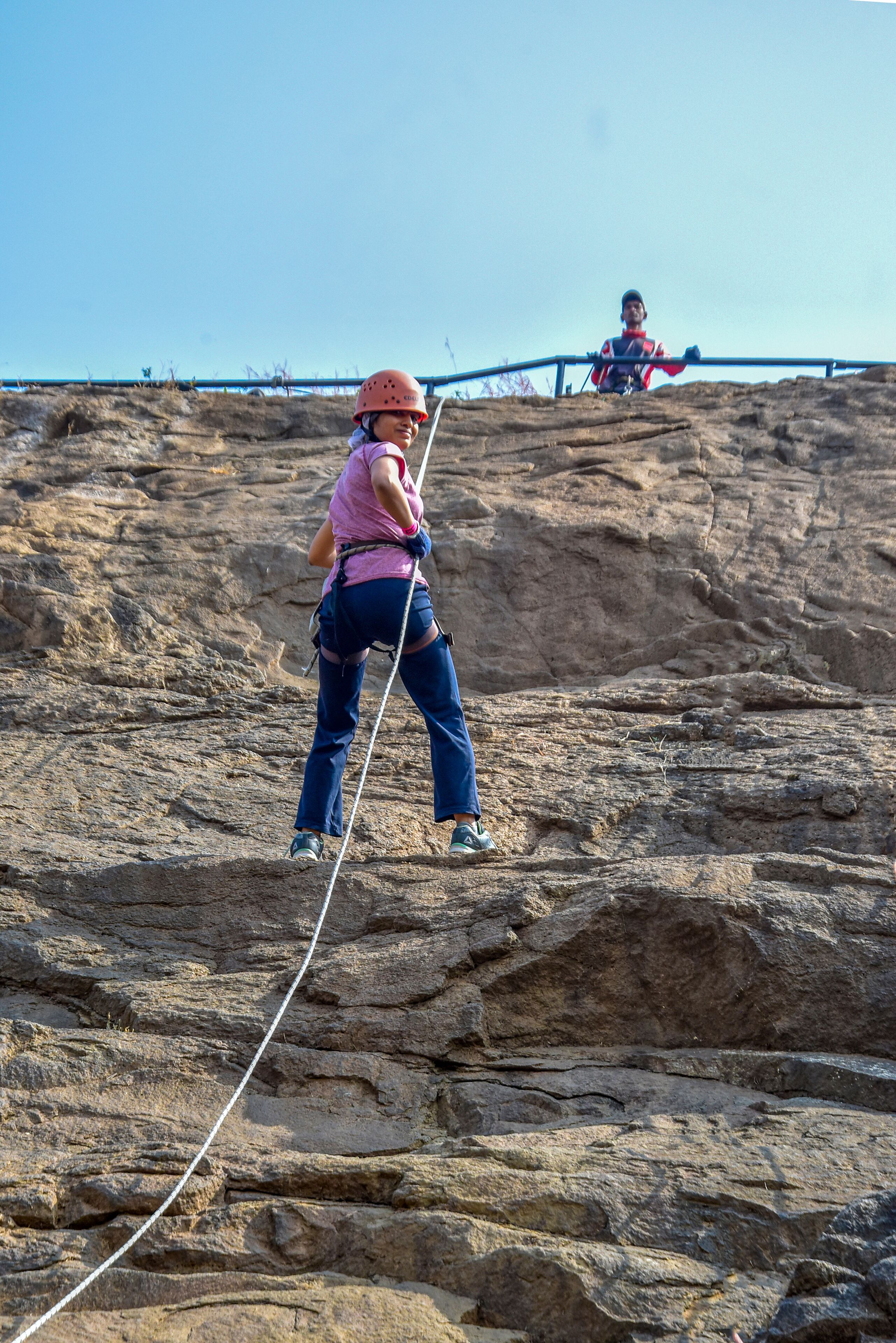 outdoor rock climbing