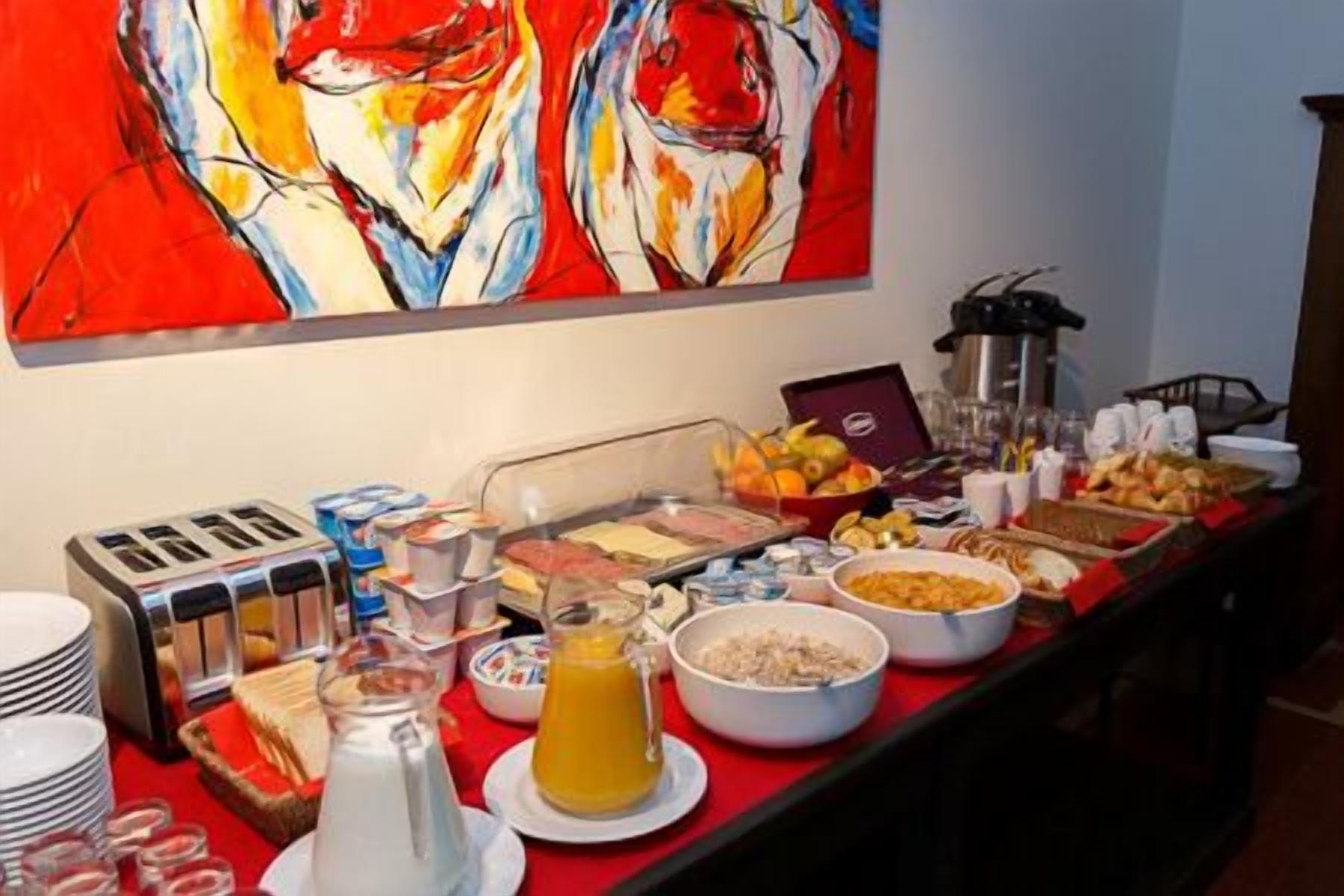 daily buffet breakfast (eur 15 per person)