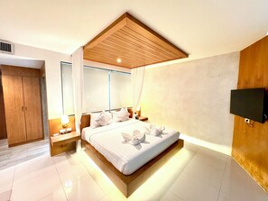 华丽客房 | 高档床上用品、羽绒被、迷你吧、客房内保险箱