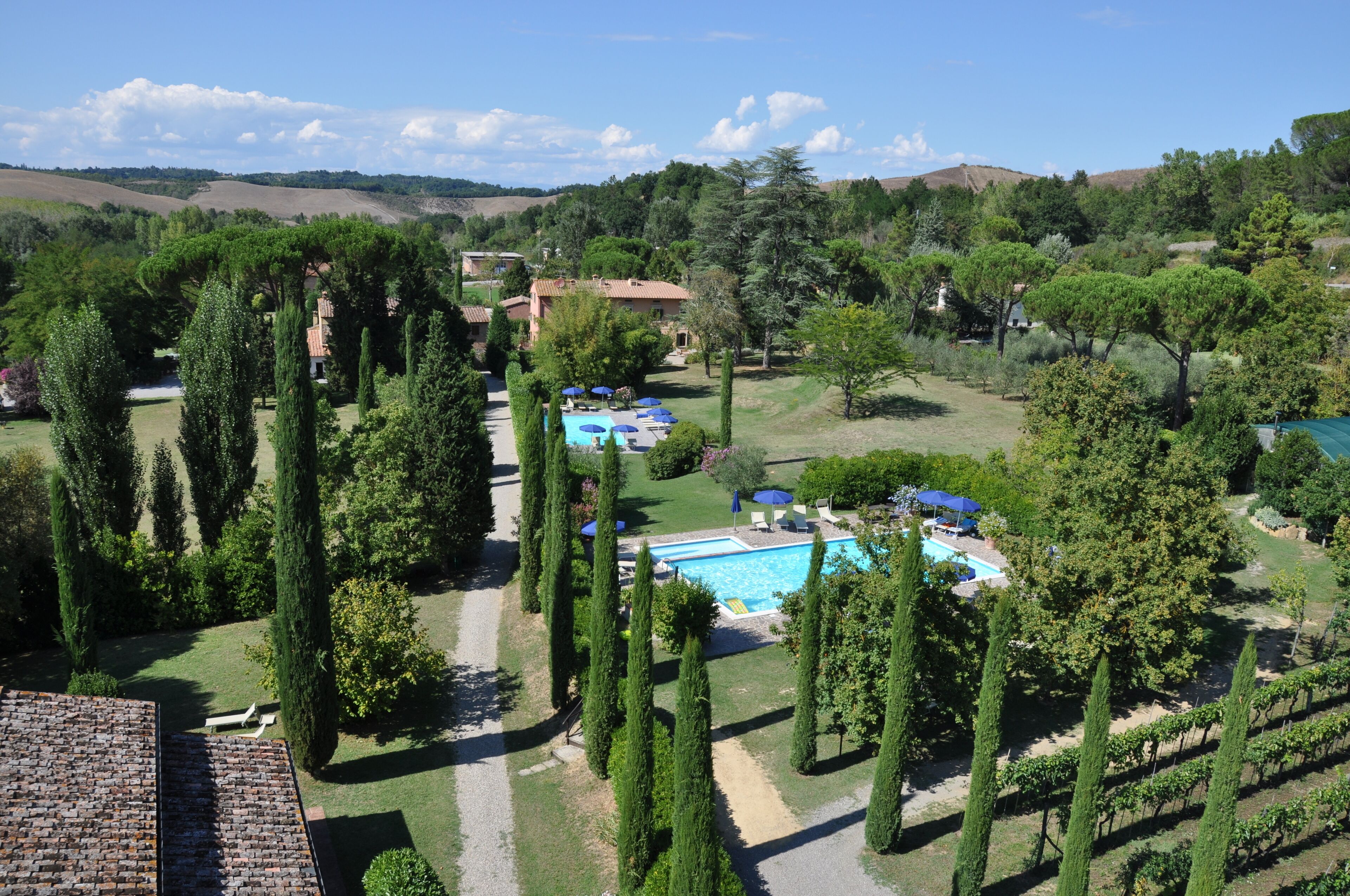 2 outdoor pools, open 8:00 am to 8:00 pm, pool umbrellas, pool loungers