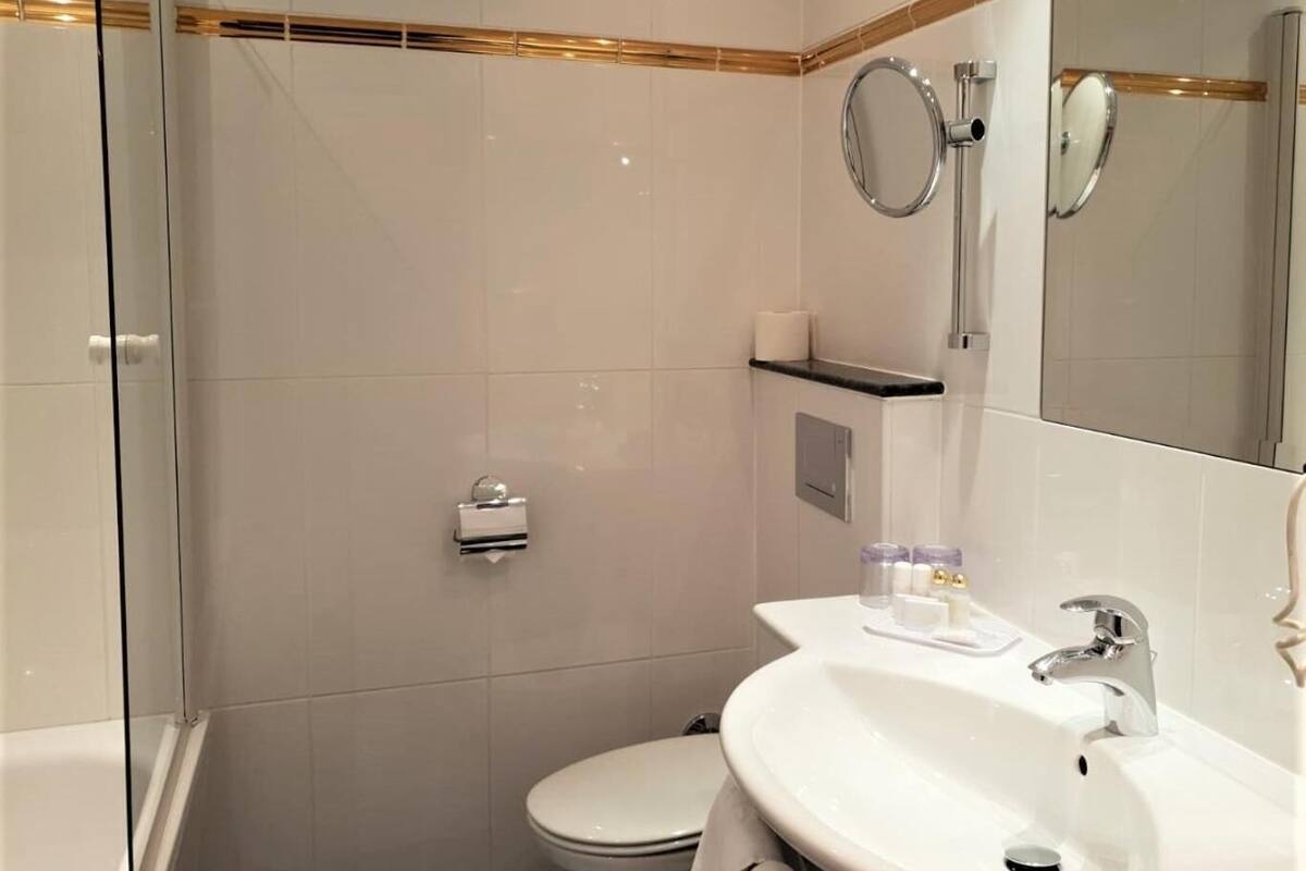 free toiletries, hair dryer, bathrobes, slippers