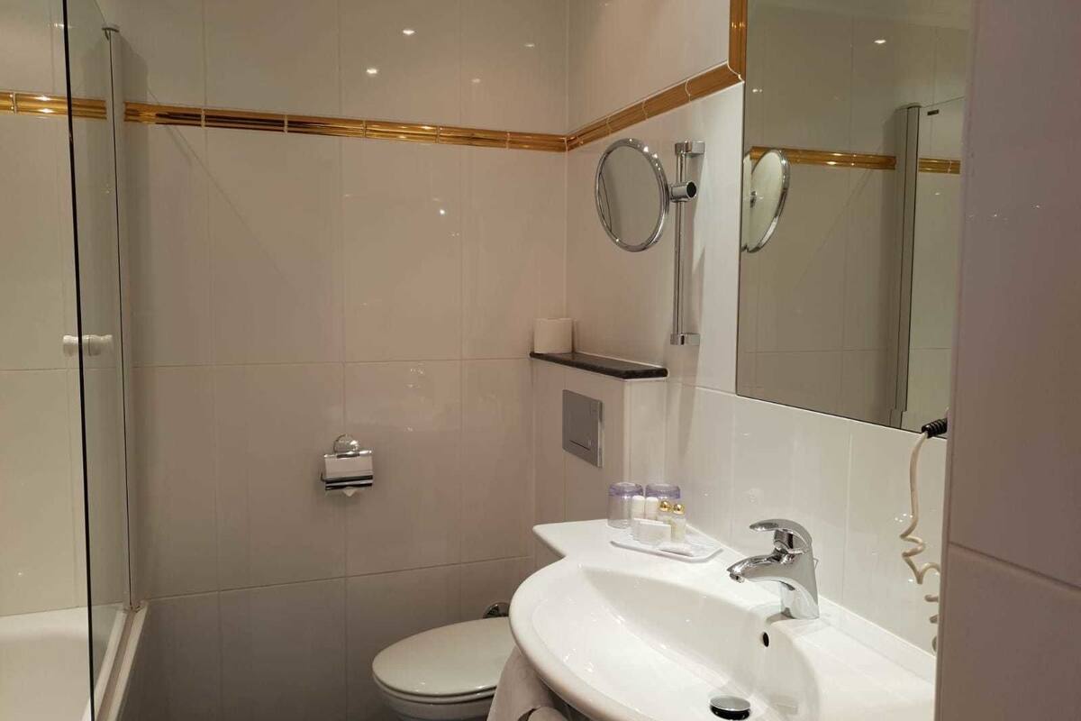 free toiletries, hair dryer, bathrobes, slippers