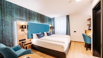 Basic-Doppelzimmer | 1 Schlafzimmer, hochwertige Bettwaren, Daunenbettdecken, Minibar