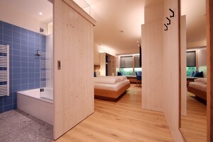 Quarto casal, vista para o jardim