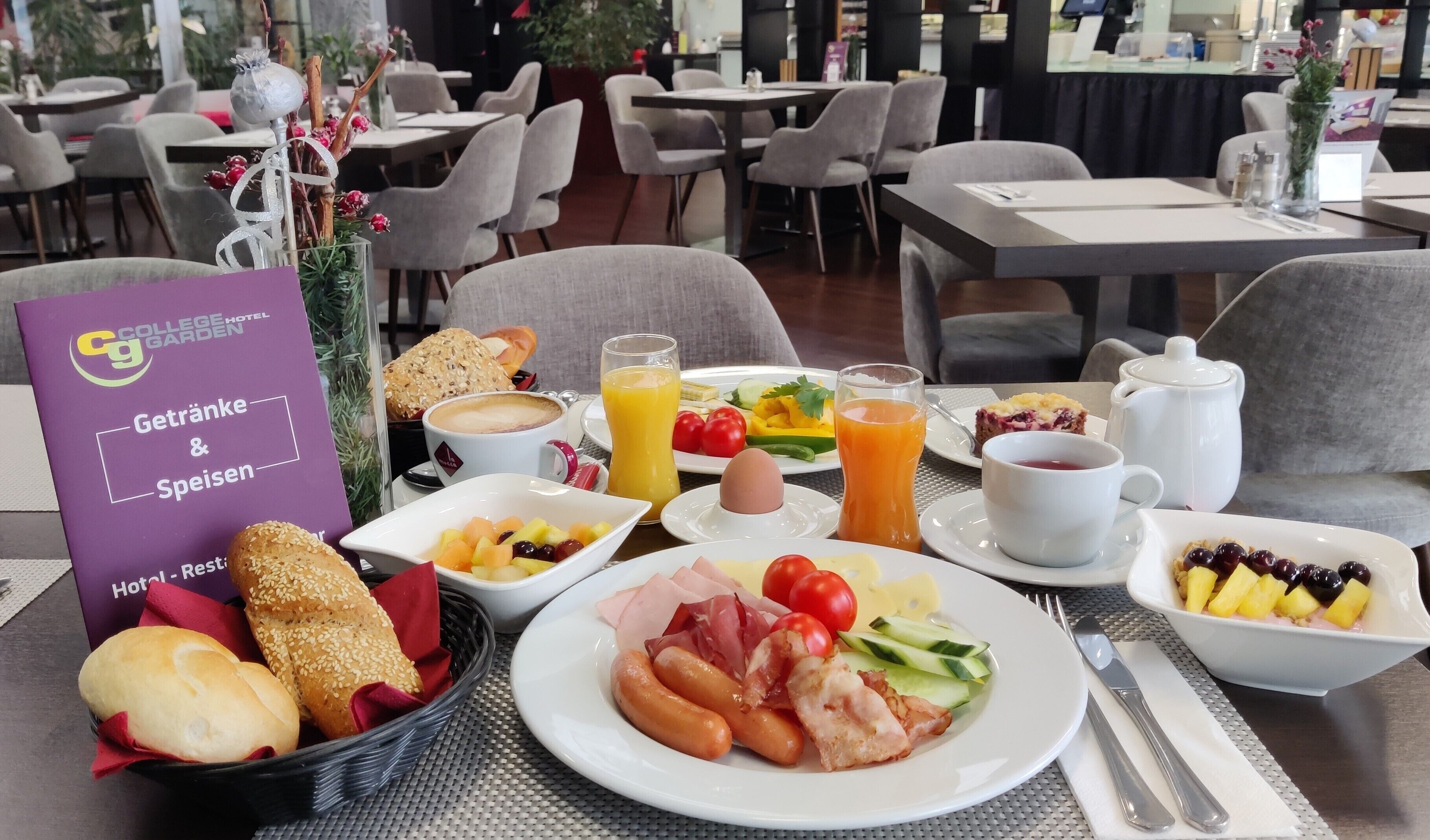 Free daily buffet breakfast