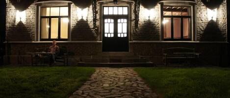 Front of property – evening/night