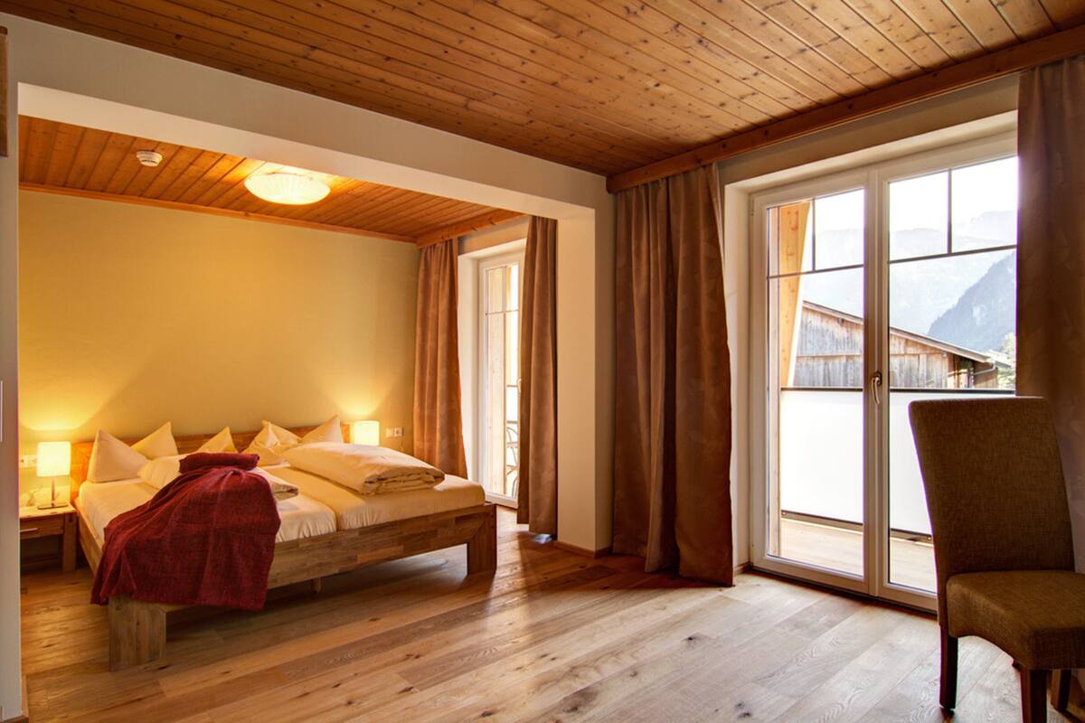 standard double room, balcony, mountain view | in-room safe, free wifi, bed sheets