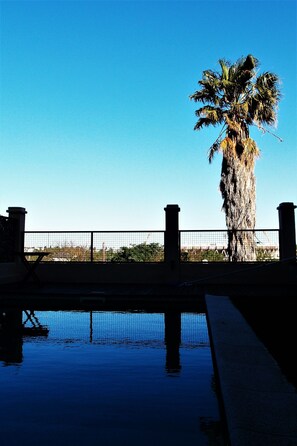 Outdoor pool, a rooftop pool